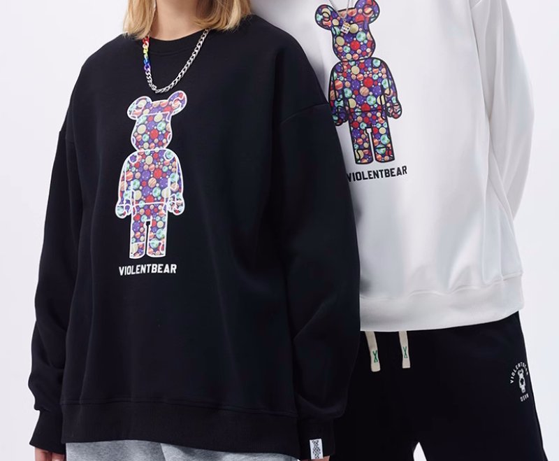 画像9: Unisex space bearbrick print sweatshirt　ユニセックス男女兼用宇宙ベアブリックプリントスウェットトレーナー (9)