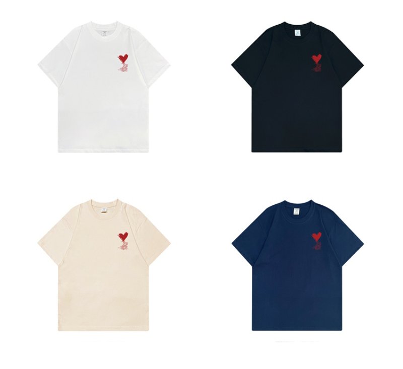 画像10: Heart & B Print short sleeve T-shirt 　 ユニセックス男女兼用ハート＆Bプリント  半袖Tシャツ プルオーバー (10)