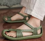 画像9: Unisex EVA outdoor braided flat sandals Beach sandals  ユニセックス男女兼用 EVAアウトドア編み込み模様フラットサンダル (9)