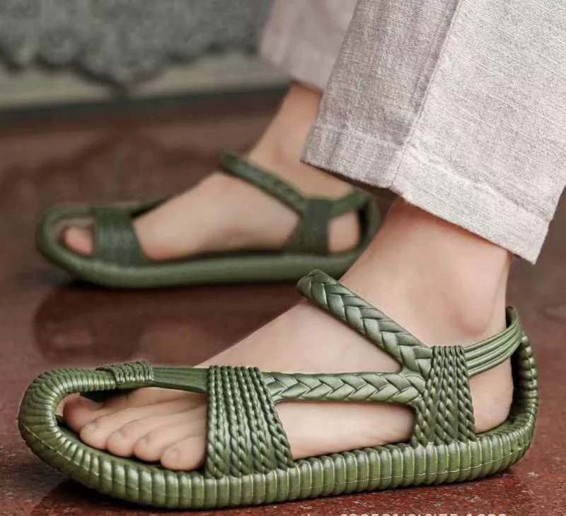 画像9: Unisex EVA outdoor braided flat sandals Beach sandals  ユニセックス男女兼用 EVAアウトドア編み込み模様フラットサンダル (9)