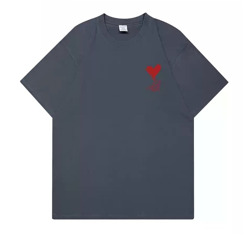 画像7: Heart & B Print short sleeve T-shirt 　 ユニセックス男女兼用ハート＆Bプリント  半袖Tシャツ プルオーバー (7)