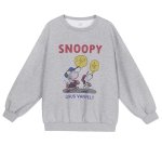 画像1: Unisex Snoopy vintage style print sweatshirt　ユニセックス男女兼用スヌーピーヴィンテージスタイルプリントスウェットトレーナー (1)