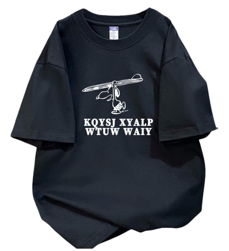 画像2: Surf Snoopy Print short sleeve T-shirt 　 ユニセックス男女兼用サーフスヌーピープリント  半袖Tシャツ プルオーバー (2)