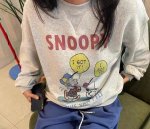 画像3: Unisex Snoopy vintage style print sweatshirt　ユニセックス男女兼用スヌーピーヴィンテージスタイルプリントスウェットトレーナー (3)