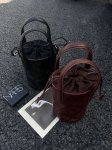 画像5: Unisex Leather Bucket Pen Holder Tote Shoulder Bag　レザーバケットペンホルダートートショルダーバッグ (5)