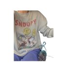 画像2: Unisex Snoopy vintage style print sweatshirt　ユニセックス男女兼用スヌーピーヴィンテージスタイルプリントスウェットトレーナー (2)
