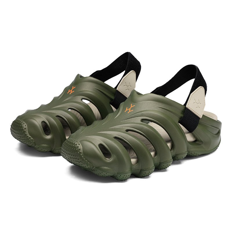 画像3: Unisex Backstrap Dragon Claw Hole Shoes Sandals  ユニセックス男女兼用 バックストラップドラゴンクローホールシューズフラットサンダル (3)