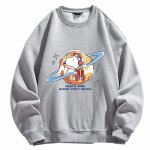画像4: Unisex Saturn Snoopy x NASA print sweatshirt　ユニセックス男女兼用スヌーピー土星＆NASAプリントスウェットトレーナー (4)