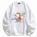 画像2: Unisex Saturn Snoopy x NASA print sweatshirt　ユニセックス男女兼用スヌーピー土星＆NASAプリントスウェットトレーナー (2)