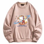 画像7: Unisex Saturn Snoopy x NASA print sweatshirt　ユニセックス男女兼用スヌーピー土星＆NASAプリントスウェットトレーナー (7)