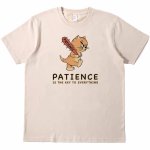 画像1: Patience Jerry Print short sleeve T-shirt 　 ユニセックス男女兼用忍耐ジェリープリント  半袖Tシャツ プルオーバー (1)