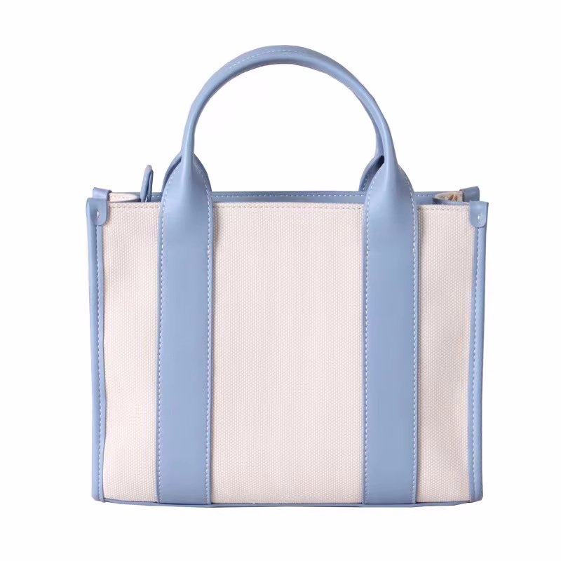 画像6: Unisex Leather and canvas tote shoulder bag　ユニセックスレザー＆キャンバストートショルダーバッグ (6)