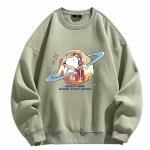 画像8: Unisex Saturn Snoopy x NASA print sweatshirt　ユニセックス男女兼用スヌーピー土星＆NASAプリントスウェットトレーナー (8)