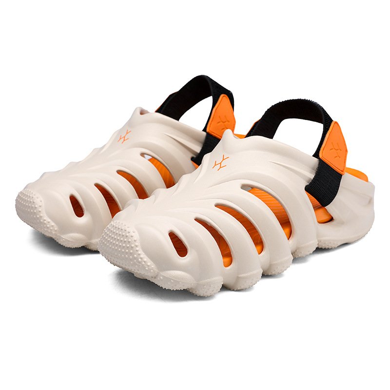 画像2: Unisex Backstrap Dragon Claw Hole Shoes Sandals  ユニセックス男女兼用 バックストラップドラゴンクローホールシューズフラットサンダル (2)