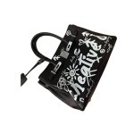 画像6: Unisex Graffiti Paint Long Handle Leather BK Tote Shoulder Bag　ユニセックスグラフィックペイントロングハンドルレザーBKトートショルダーバッグ (6)