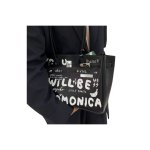 画像5: Unisex Graffiti Paint Long Handle Leather BK Tote Shoulder Bag　ユニセックスグラフィックペイントロングハンドルレザーBKトートショルダーバッグ (5)