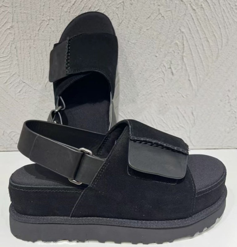 画像6: Open-toe platform leather sandals　オープントゥ  プラットフォーム厚底レザーサンダル  (6)