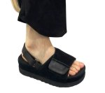 画像3: Open-toe platform leather sandals　オープントゥ  プラットフォーム厚底レザーサンダル  (3)
