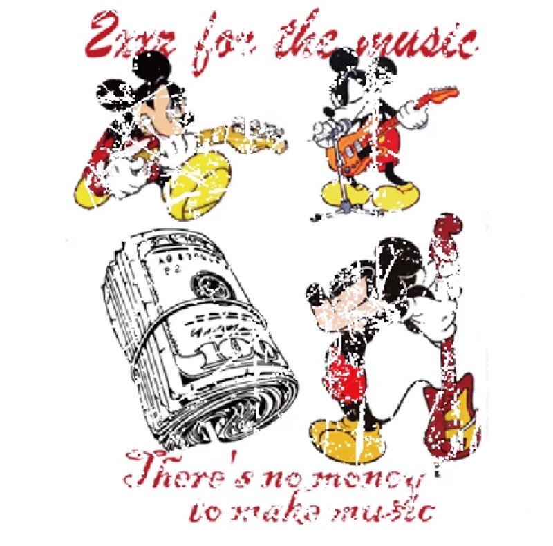 画像4: Unisex Vintage Style Mickey Mouse Print  round neck short sleeve T-shirt 　 ユニセックス男女兼用ヴィンテージスタイルミッキーマウスプリントラウンドネック半袖 Tシャツ (4)