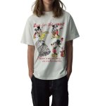 画像1: Unisex Vintage Style Mickey Mouse Print  round neck short sleeve T-shirt 　 ユニセックス男女兼用ヴィンテージスタイルミッキーマウスプリントラウンドネック半袖 Tシャツ (1)