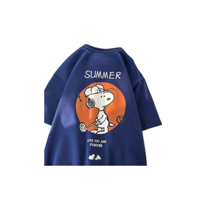 画像4: Golfer Snoopy Print short sleeve T-shirt 　 ユニセックス男女兼用ゴルファースヌーピープリント  半袖Tシャツ プルオーバー (4)