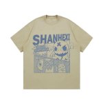 画像3: Letter logo & comic print hip hop Print short sleeve T-shirt 　 ユニセックス男女兼用レターロゴ＆コミックプリントヒップホッププリント  半袖Tシャツ プルオーバー (3)