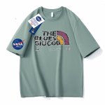 画像3: NASA x Alphabet Logo Print short sleeve T-shirt 　 ユニセックス男女兼用NASAナサ×アルファベットロゴプリントヒップホッププリント  半袖Tシャツ プルオーバー (3)