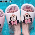 画像13: Mickey and Minnie flip flops soft bottom sandals slippers Beach sandals  ユニセックス男女兼用 ミッキー＆ミニーフリップフロップ  シャワー ビーチ サンダル (13)