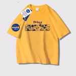 画像4: NASA x Box Mickey Mouse Print short sleeve T-shirt 　 ユニセックス男女兼用NASAナサ×ボックスミッキープリントヒップホッププリント  半袖Tシャツ プルオーバー (4)