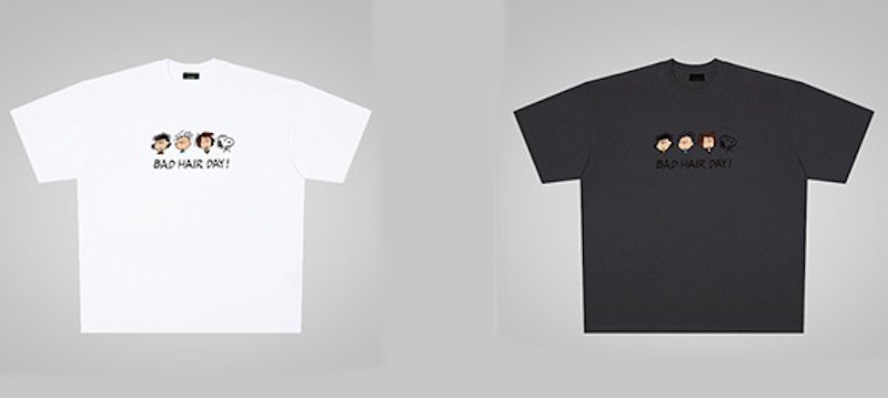 画像4: Bad Hair Snoopy Friends print Print round neck Tshirts  バッドヘアースヌーピーフレンズプリント ラウンドネック Tシャツ ユニセックス 男女兼用 (4)