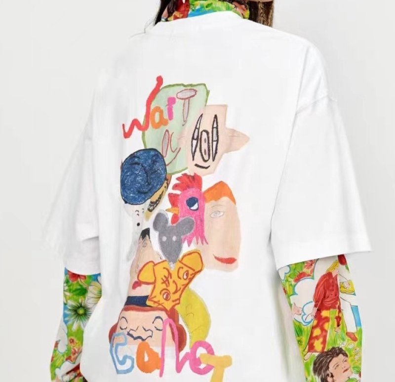 画像7: dont@me Comic Print Round Neck T-Shirt 　 DONT@MEコミックプリント ラウンドネック Tシャツ ユニセックス 男女兼用 (7)