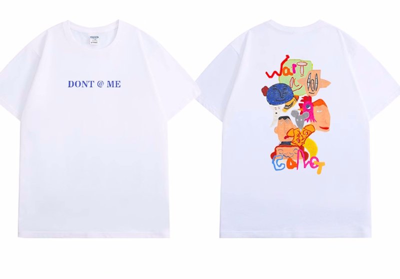 画像6: dont@me Comic Print Round Neck T-Shirt 　 DONT@MEコミックプリント ラウンドネック Tシャツ ユニセックス 男女兼用 (6)