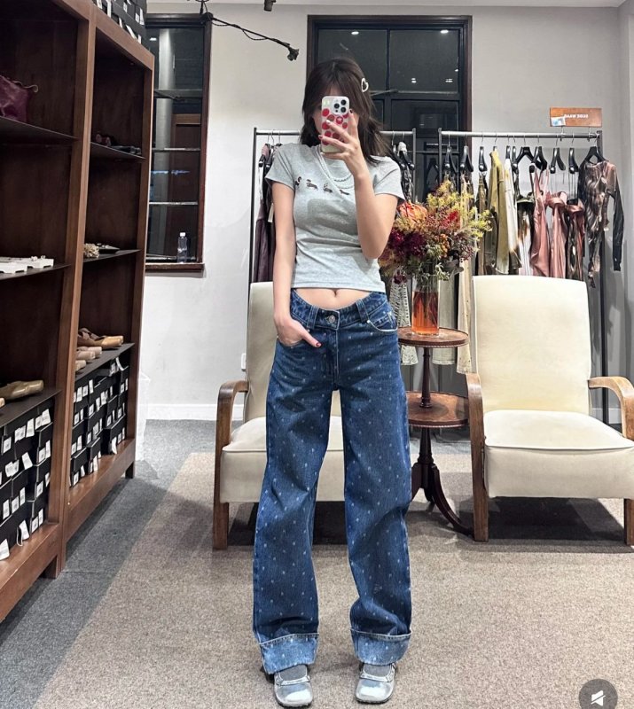 画像6: Dachshund Dog Print Jersey T-shirt with Pearl  ダックスフンド ドッグプリント 真珠付 フェイク パール 付き Tシャツ (6)