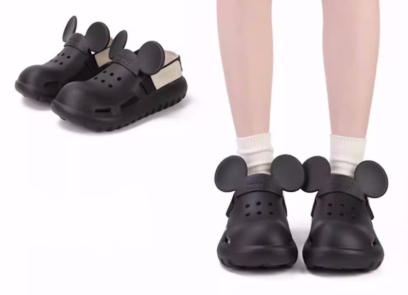 画像5: Mickey Mouse Back Belt Clog Sandals flip flops soft bottom  slippers Beach sandals  ユニセックス男女兼用 ミッキーマウスバックベルトフリップフロップ  シャワー ビーチ サンダル (5)