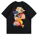 画像1: dont@me Comic Print Round Neck T-Shirt 　 DONT@MEコミックプリント ラウンドネック Tシャツ ユニセックス 男女兼用 (1)