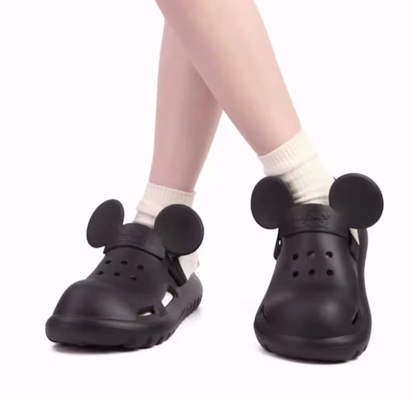 画像6: Mickey Mouse Back Belt Clog Sandals flip flops soft bottom  slippers Beach sandals  ユニセックス男女兼用 ミッキーマウスバックベルトフリップフロップ  シャワー ビーチ サンダル (6)