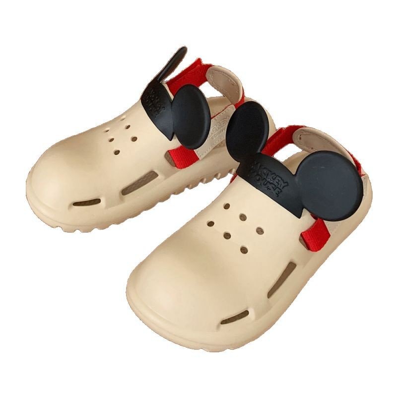 画像3: Mickey Mouse Back Belt Clog Sandals flip flops soft bottom  slippers Beach sandals  ユニセックス男女兼用 ミッキーマウスバックベルトフリップフロップ  シャワー ビーチ サンダル (3)
