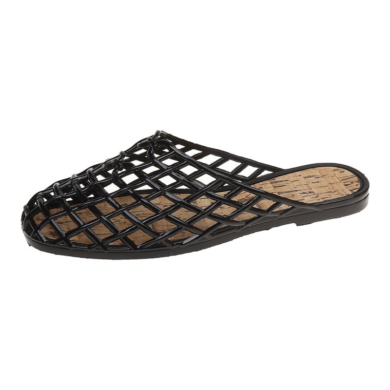 画像6: Baotou Hole Soft Sole Flat Sandals Slippers　バオトゥホールフラットハーフサンダル　スリッパミュール (6)