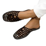 画像4: Baotou Hole Soft Sole Flat Sandals Slippers　バオトゥホールフラットハーフサンダル　スリッパミュール (4)