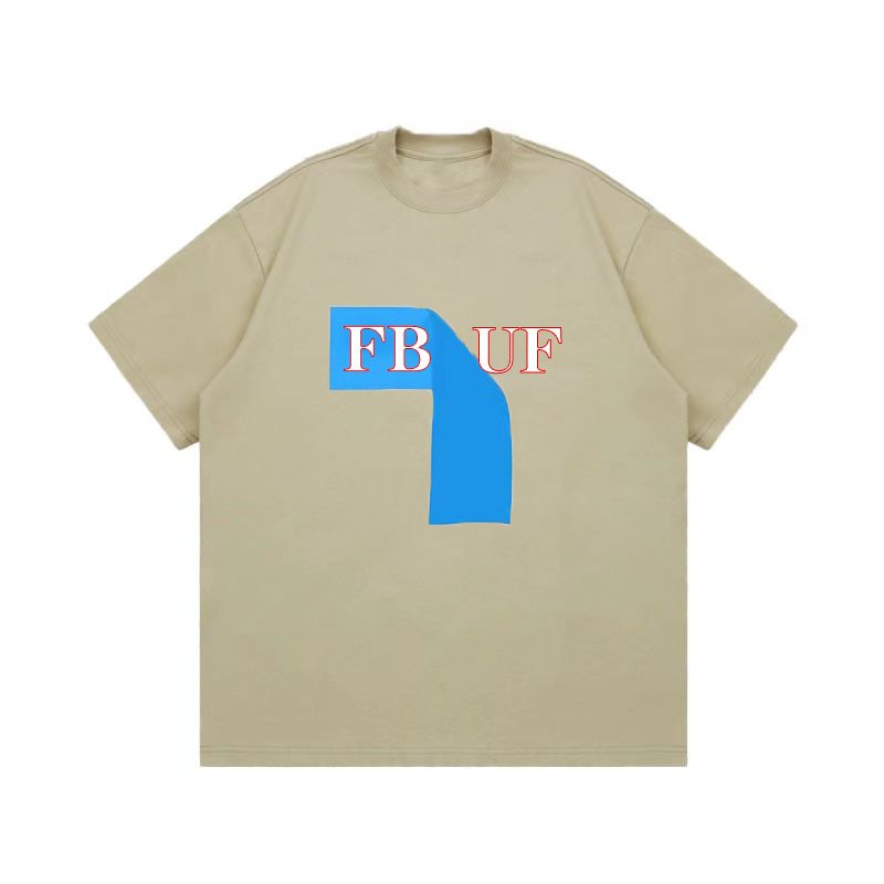画像6: unisex FBUF logo  paint Short Sleeve T-Shirt 　FBUFロゴ＆ブルーペイントラウンドネック Tシャツ ユニセックス 男女兼用 (6)
