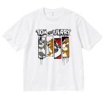 画像1: Ugly Tom and Jerry Box  Print Round Neck T-Shirt　アグリートムとジェリーボックス プリントラウンドネック Tシャツ ユニセックス 男女兼用 (1)