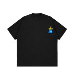 画像4: unisex shopping day graphic paintShort Sleeve T-Shirt 　shopping day レターロゴ＆グラフィックペイントラウンドネック Tシャツ ユニセックス 男女兼用 (4)