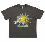 画像1: unisex  tom and jerry vintage style print Short Sleeve T-Shirt 　ヴィンテージスタイルトムとジェリープリントラウンドネック Tシャツ ユニセックス 男女兼用 (1)