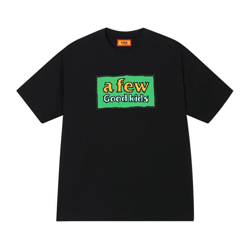 画像2: unisex  afewgoodkids letter print Short Sleeve T-Shirt 　レターロゴプリントラウンドネック Tシャツ ユニセックス 男女兼用 (2)