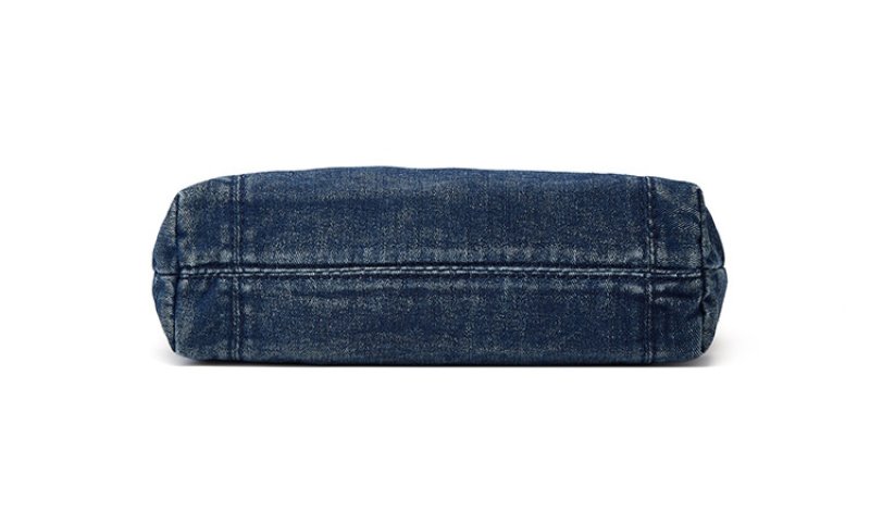 画像7: Leather handle denim tote bag　レザーハンドルデニムトートショルダーバッグ (7)