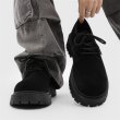 画像5: Thick-soled suede lace-up derby martin shoes Loafers　メンズ 男女兼用 厚底プラットフォームスエードレザーレースアップダービーマーティンシューズローファースリッポン (5)