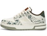 画像2: Unisex Paisley canvas Lace-up Sneakers shoes  ユニセックス 男女兼用ペイズリーキャンバスレースアップスニーカー (2)