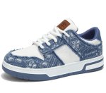 画像1: Unisex Paisley canvas Lace-up Sneakers shoes  ユニセックス 男女兼用ペイズリーキャンバスレースアップスニーカー (1)