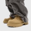 画像4: Thick-soled suede lace-up derby martin shoes Loafers　メンズ 男女兼用 厚底プラットフォームスエードレザーレースアップダービーマーティンシューズローファースリッポン (4)