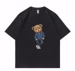 画像4: unisex Trendy Stylish Bear print Short Sleeve T-Shirt 　トレンディースタイリッシュベア熊プリントラウンドネック Tシャツ ユニセックス 男女兼用 (4)